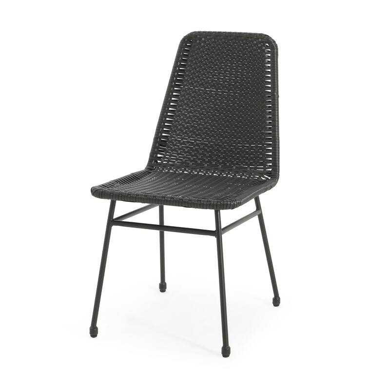 Madison Outdoor Rattan Dining Chair (Set of 2) by Christopher Knight Home