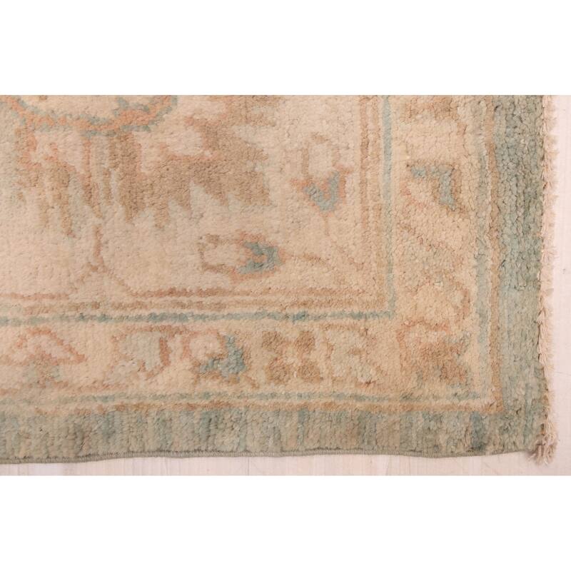 ECARPETGALLERY Hand-knotted Peshawar Oushak Teal Wool Rug - 6'0 x 9'0