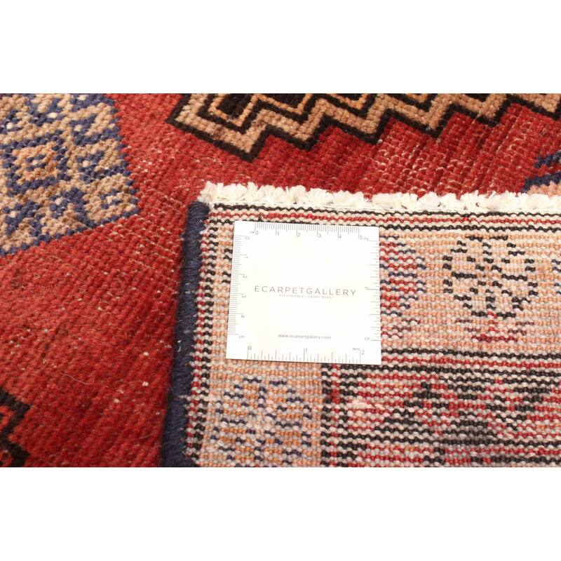 ECARPETGALLERY Hand-knotted Antalya Vintage Dark Red Wool Rug - 4'9 x 6'5