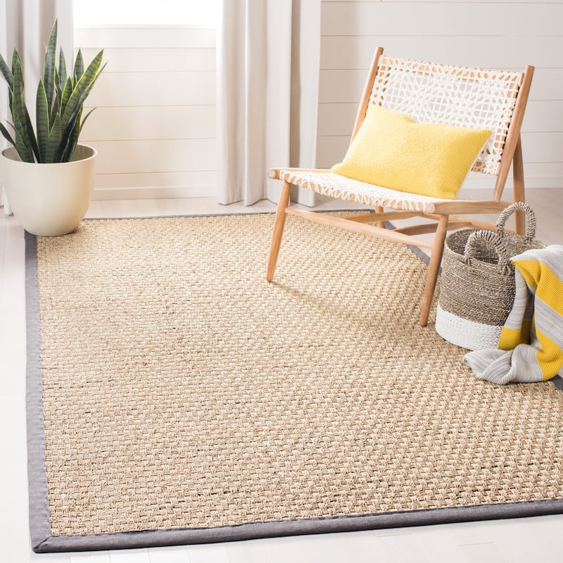 SAFAVIEH Natural Fiber Marina Basketweave Seagrass Rug