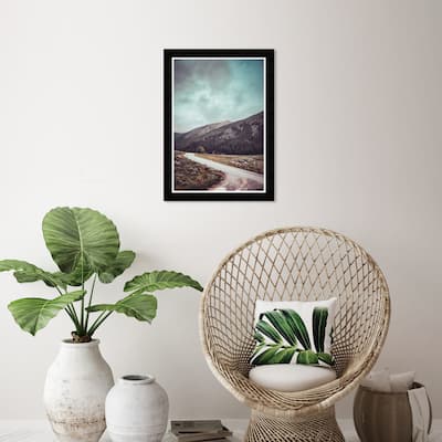 Wynwood Studio Prints Astronomy and Space Road to the Space Gray and Rustic Wall Art Canvas Print
