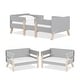 preview thumbnail 9 of 22, Dream On Me Osko Convertible Toddler Bed Grey