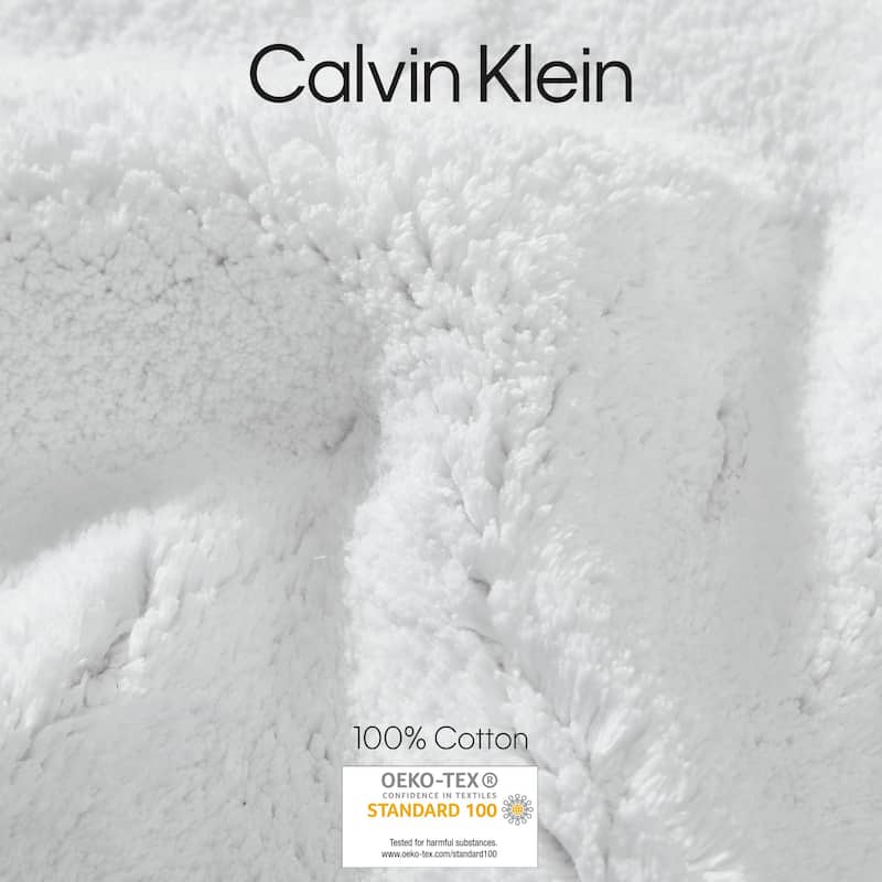 Calvin Klein Essence Solid Cotton 2 Piece Bath Rug Set