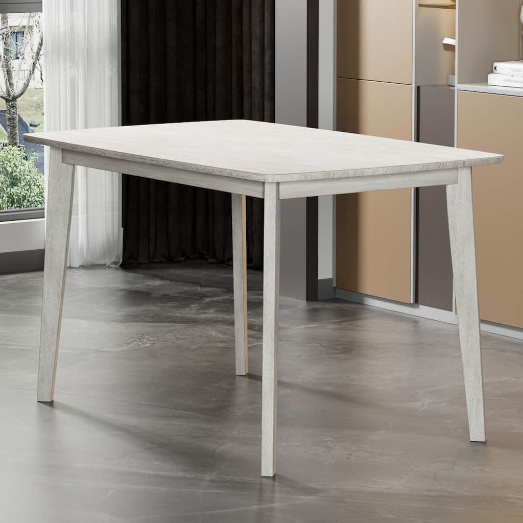 Javlergo Solid Wood Kitchen Rectangular Dining Table