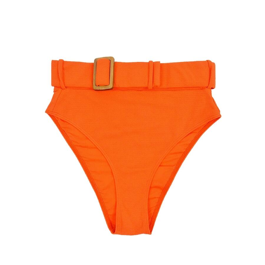 Alexandra Miro Women's Ursula High Waist Bikini Bottom (S, Orange)