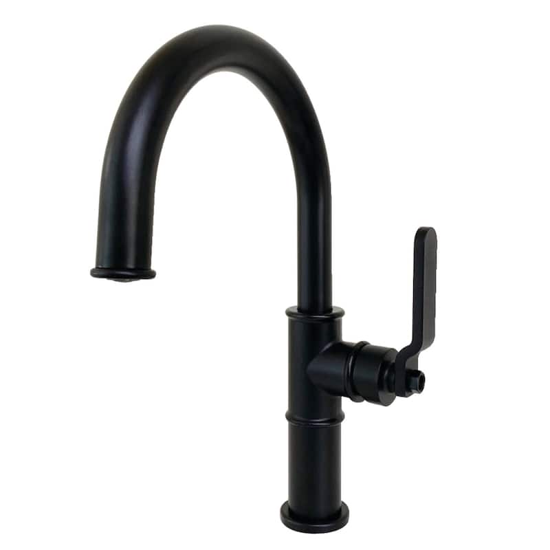 Kingston Brass Whitaker 1.2 GPM Deck Mounted Single Hole Bathroom - Matte Black
