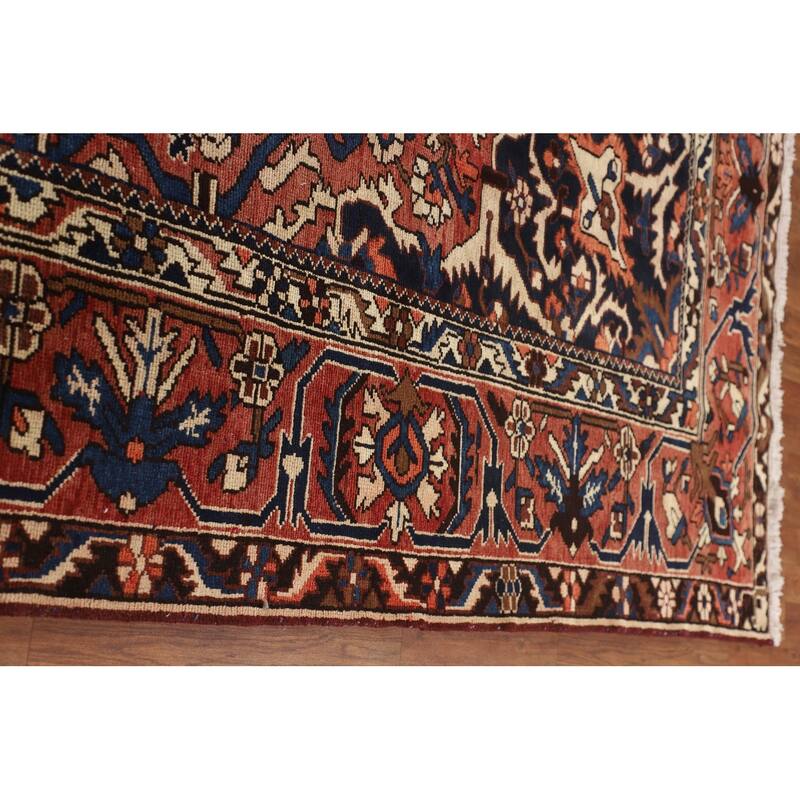 Bakhtiari Persian Vintage Rug Hand-Knotted Wool Carpet - 10'0"x 12'6"