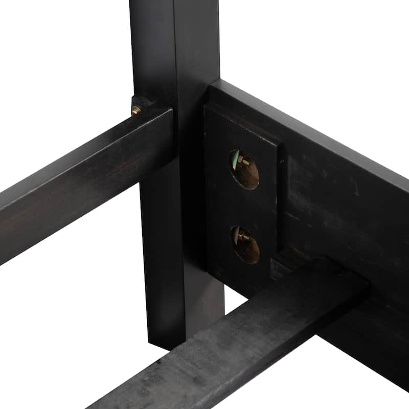 Furniture of America Nyx Modern 2-Piece Espresso Solid Wood Queen Panel Bedroom Set