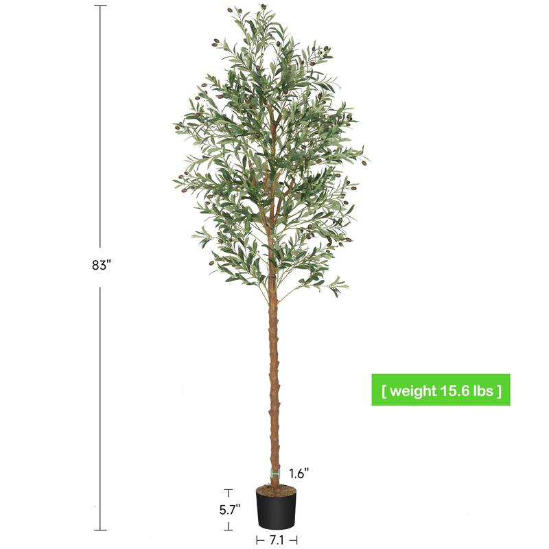 Artificial Plant Olive Tree Faux Plant for Home Decor Indoor Outdoor Office