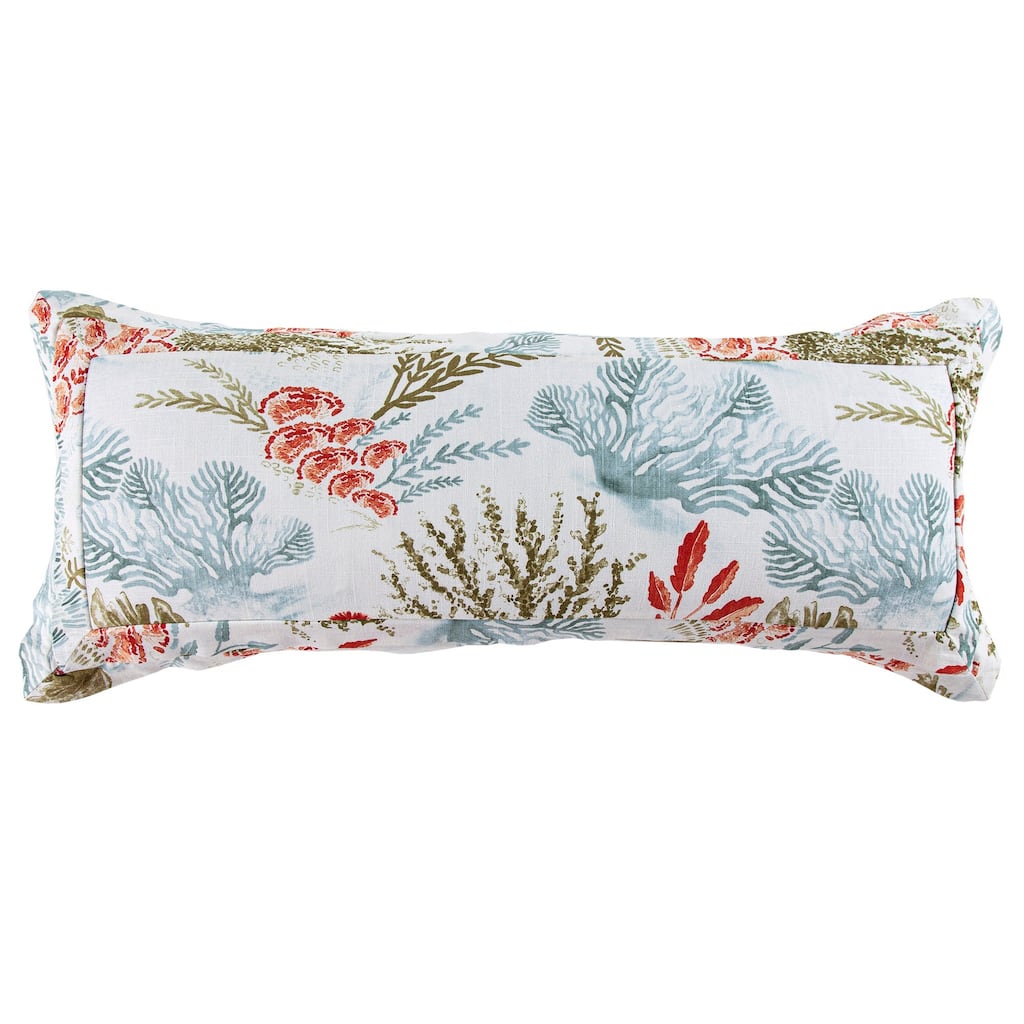 HiEnd Accents Oceania Coastal Paradise Lumbar Pillow, 14" x 36"