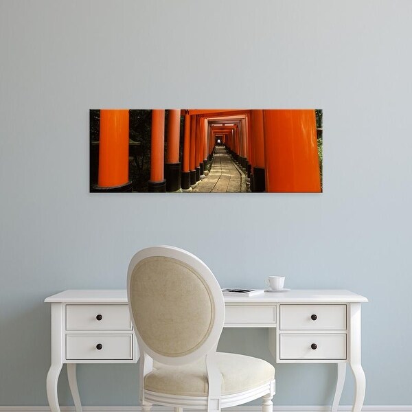 Easy Art Prints Panoramic Images's 'Torii gates of a shrine, Fushimi Inari