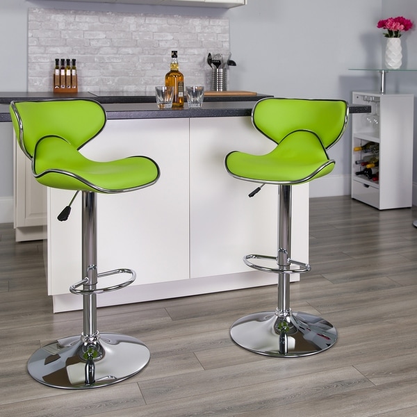 Lime green breakfast bar hot sale stools