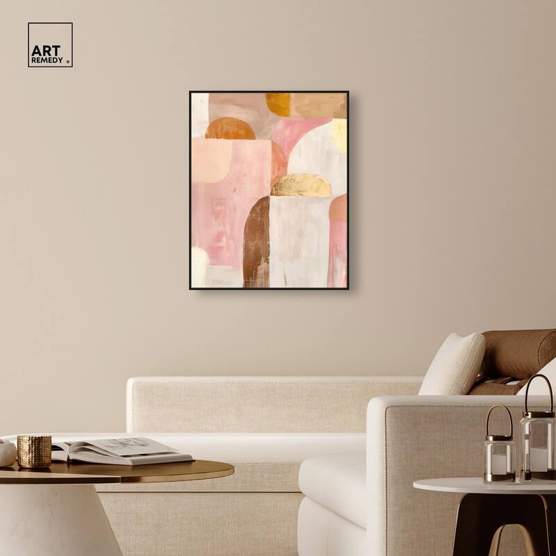 Rose Quartz and Sand II Canvas by Art Remedy