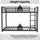 preview thumbnail 19 of 23, Heavy Duty Metal Twin over Twin Bunk Bed with Noise Reduction and Safety Guardrail, Convertible to 2 Beds, 12" Under-Bed Storage