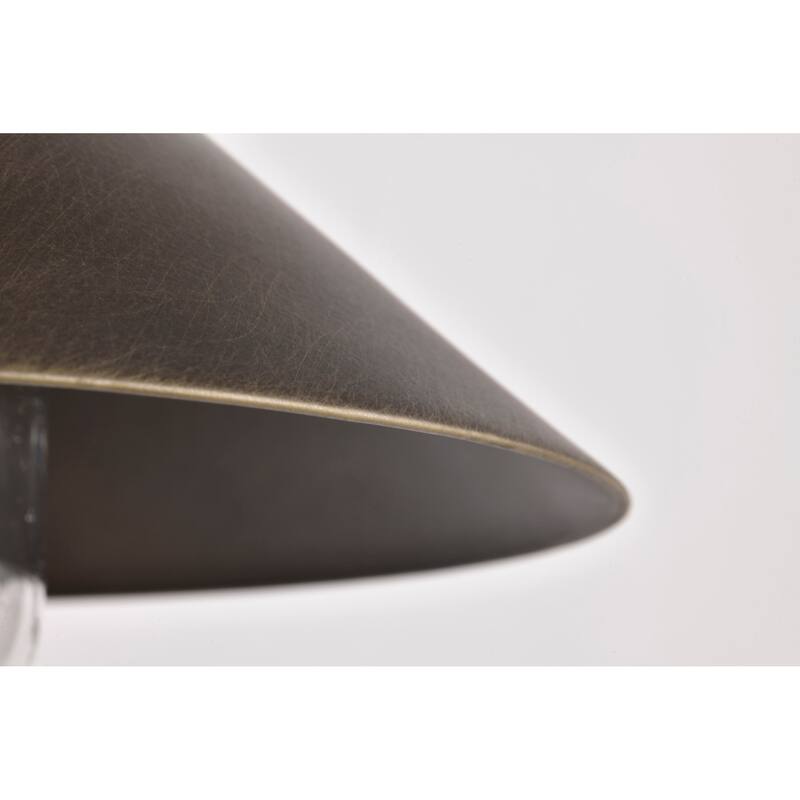 Ridge Medium Outdoor Lantern Bronze Finish Clear Seeded Glass