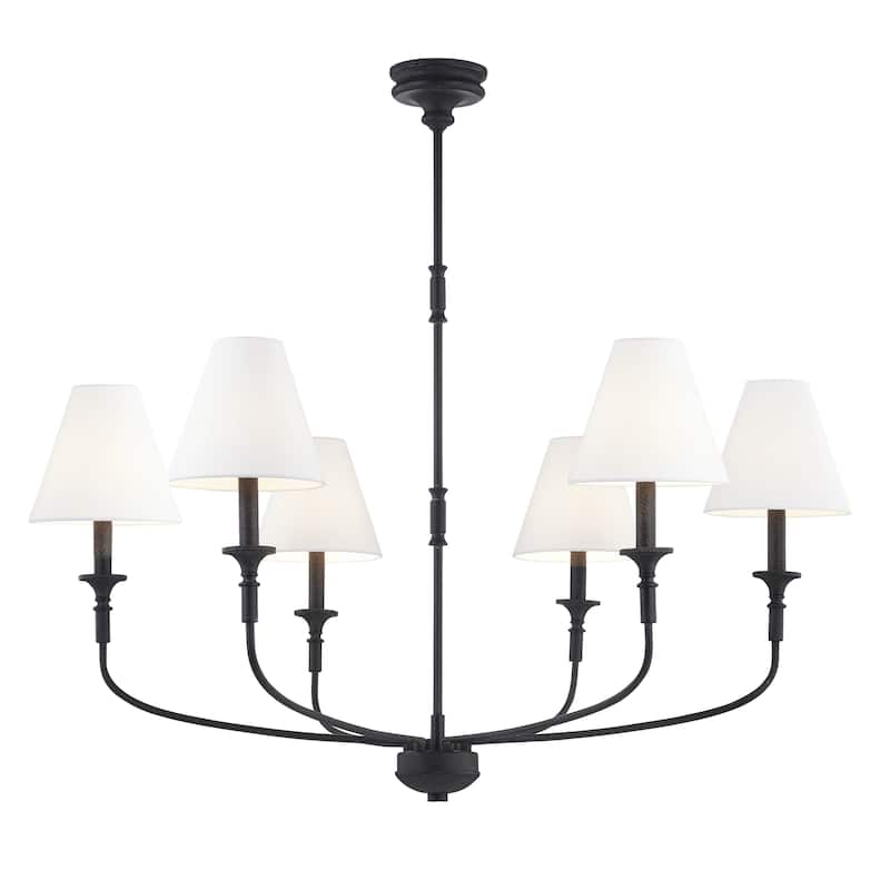 Barton 6-Light Chandelier, Black