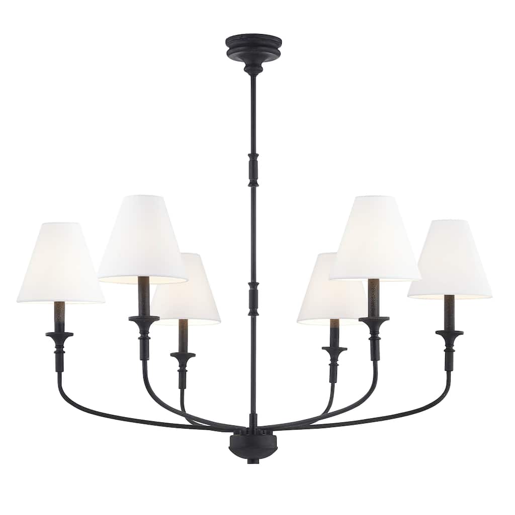 Barton 6-Light Chandelier, Black