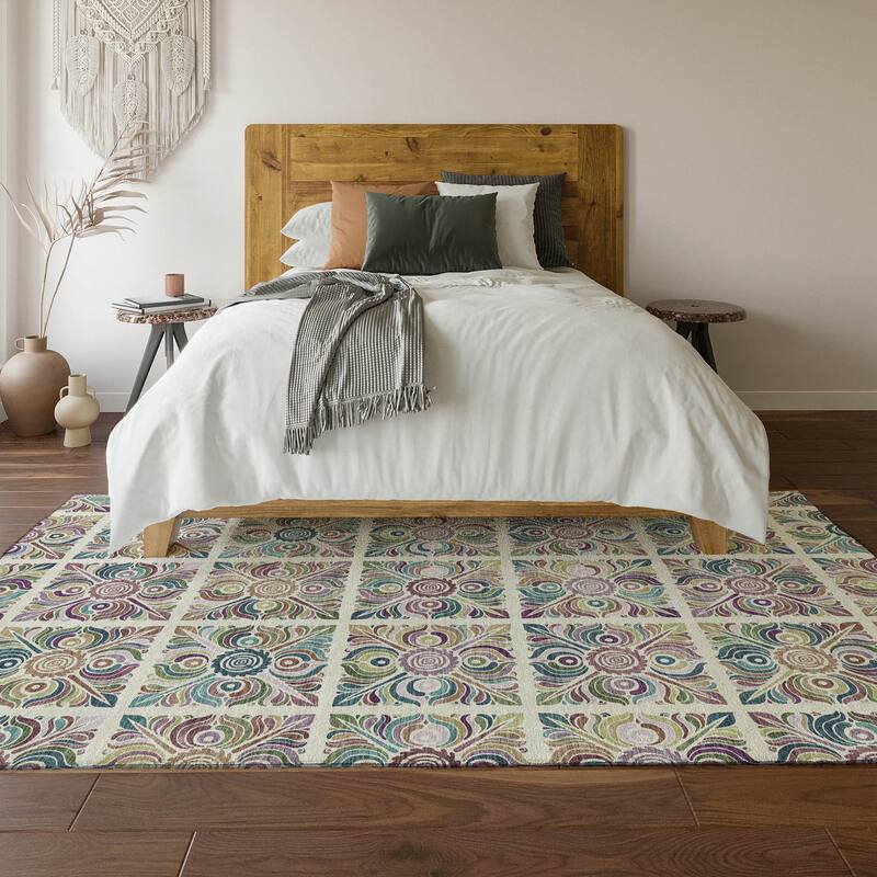 Premium Washable Super Soft Mosaic Panel Mayfield Rug