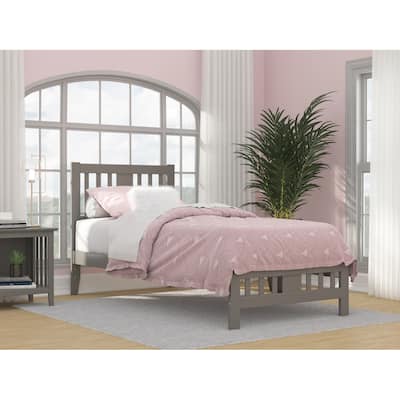 Tahoe Twin XL Bed with Footboard in Grey