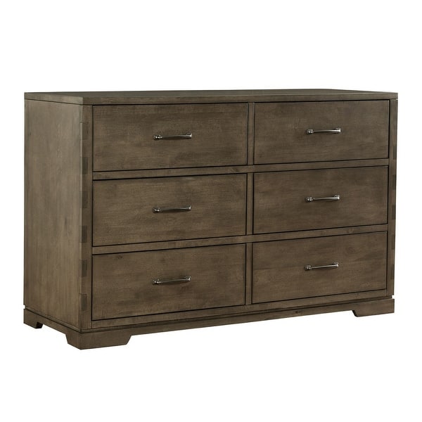 slide 2 of 2, Dovetail 6-Drawer Dresser, Graphite