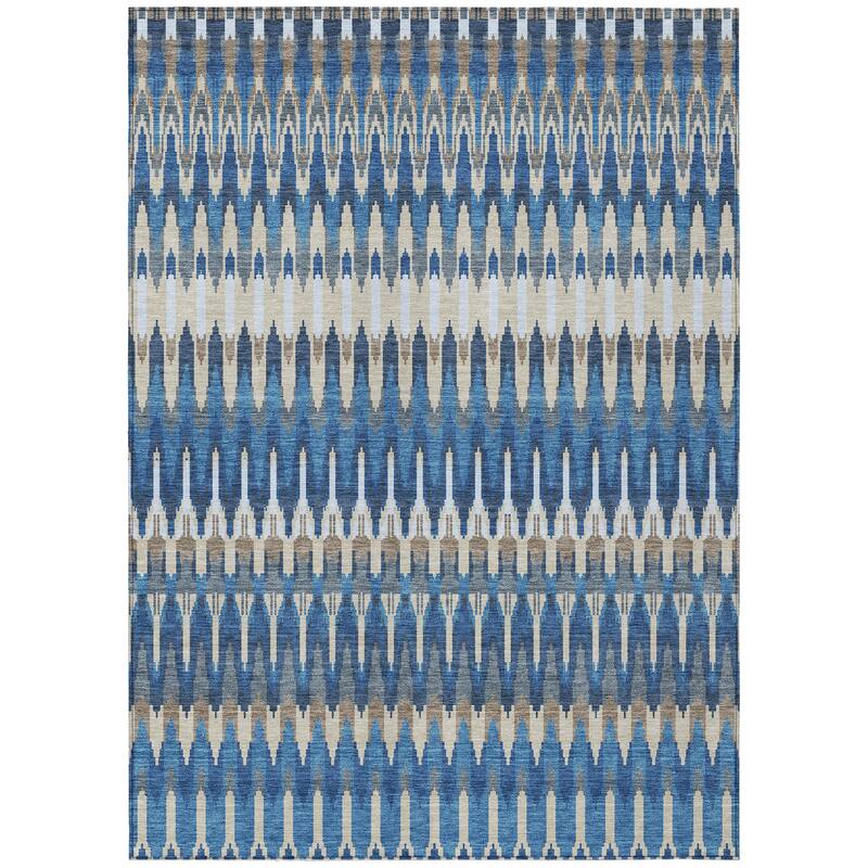 Machine Washable Indoor/ Outdoor Chantille Moroccan Boho Rug