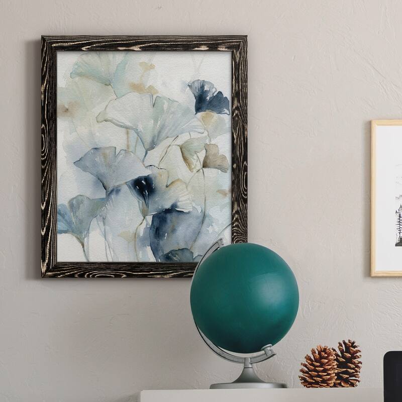 Indigo Ginkgo I-Premium Framed Canvas - Ready to Hang