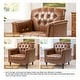 preview thumbnail 15 of 69, Tufted Vegan Leather Accent Chair Upholstered Armchair