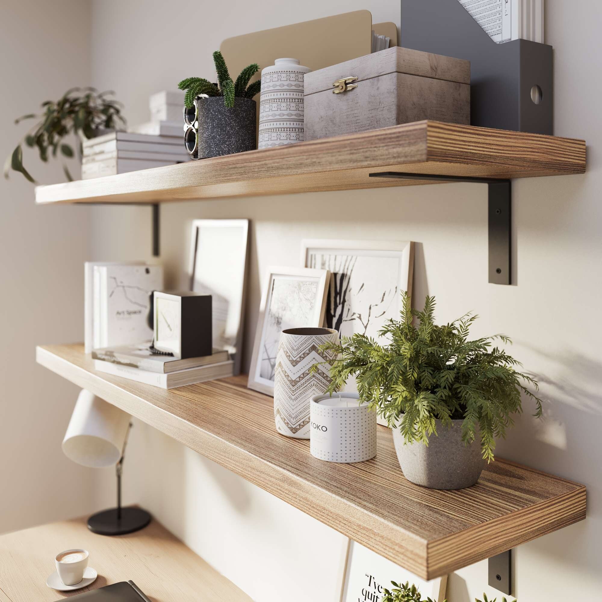 【正規販売店】 Shelves Floating Rustic in x11.25 in 60 Cervo for 2 - Wall テーブル・チェア・ハンモック