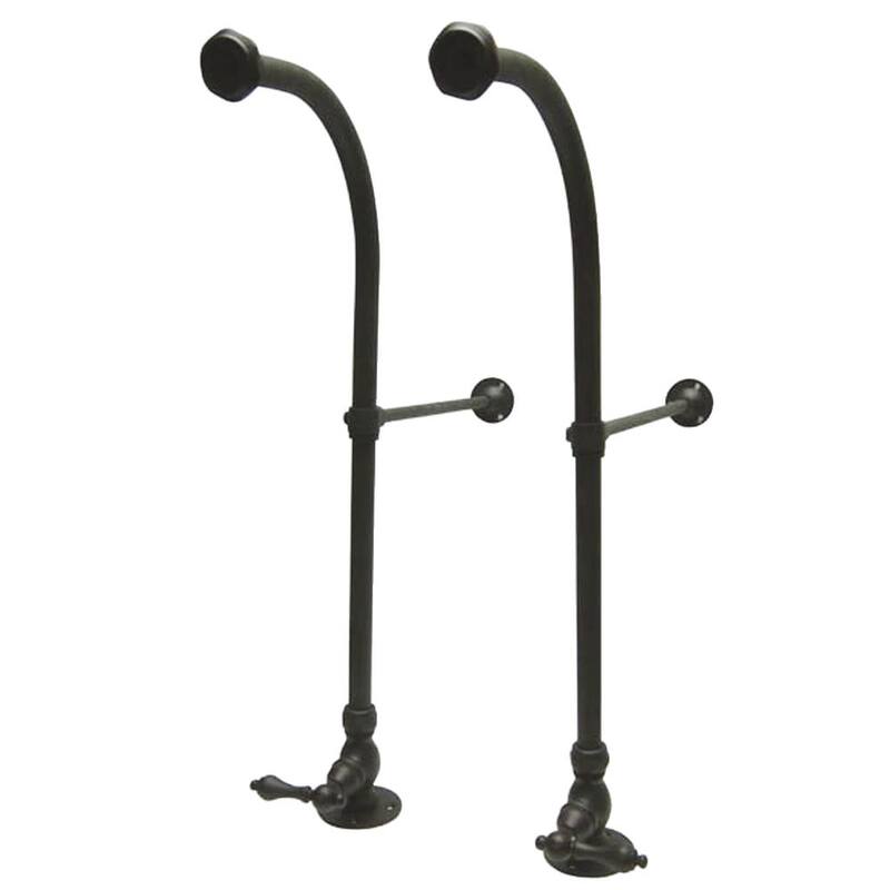 Kingston Brass Vintage Rigid Freestanding Supply Lines with Metal - Oil Rubbed Bronze