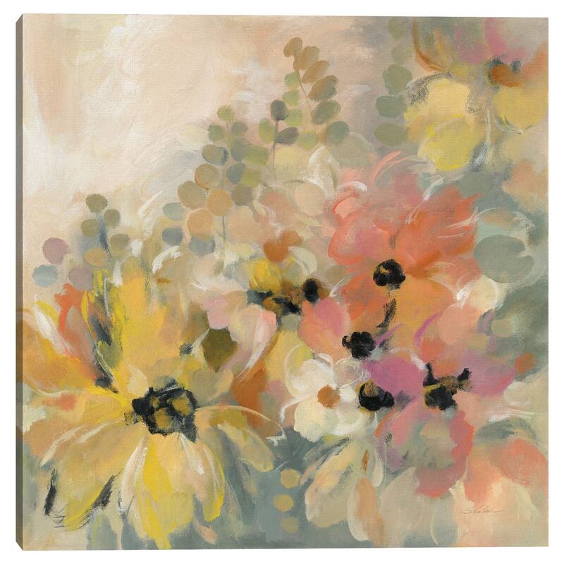June Flower Bed by Silvia Vassileva Canvas Art Print