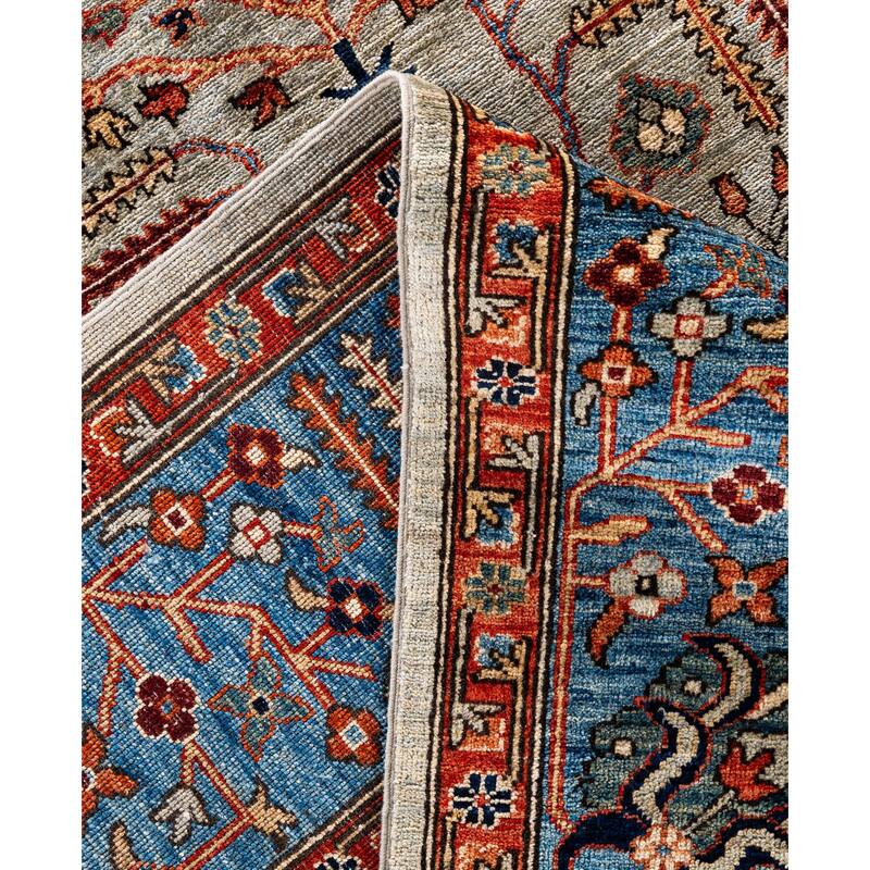 Serapi One-of-a-Kind Hand-Knotted Area Rug - Gray - 9' 2" x 11' 10"