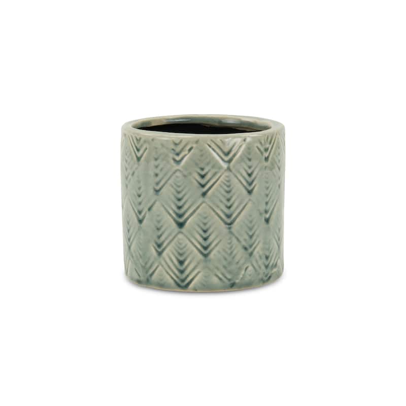 Arzati Viridescent Green Ceramic Pottery - Small