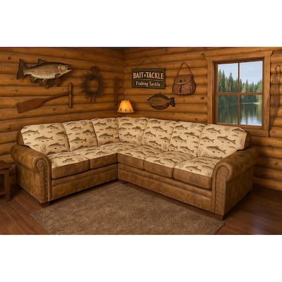 American Furniture Classics Model 8506-70K Angler's Cove Two Piece Sectional Sofa