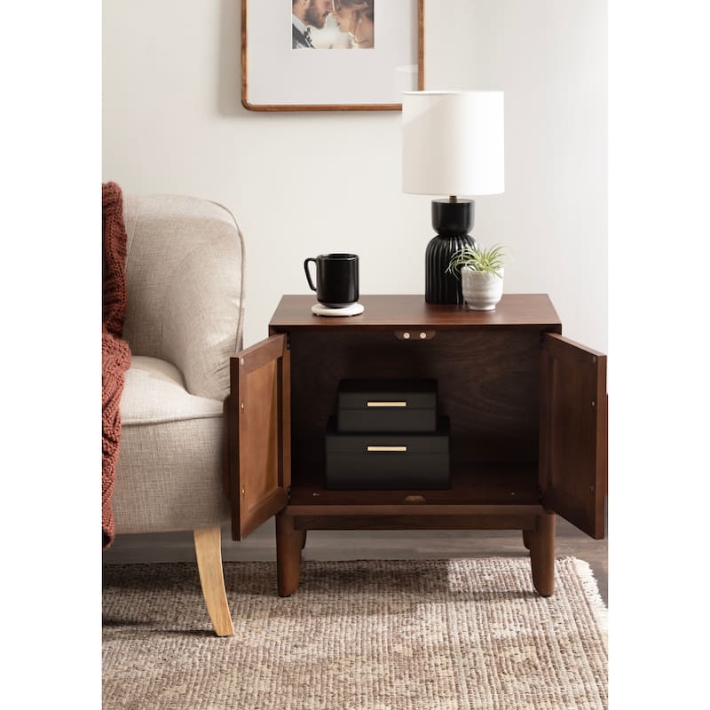 Kate and Laurel McCutcheon Side Table with Storage