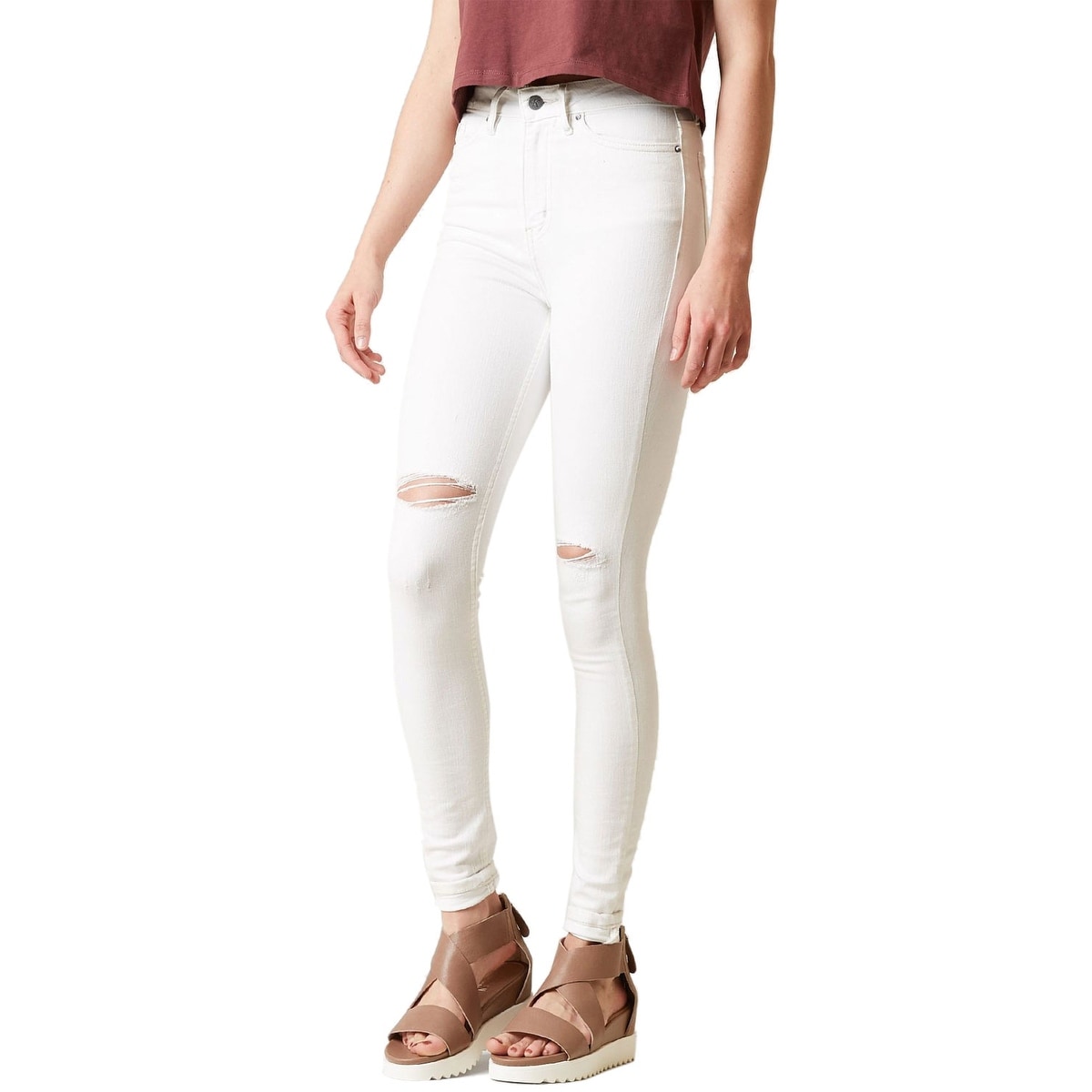 calvin klein white skinny jeans