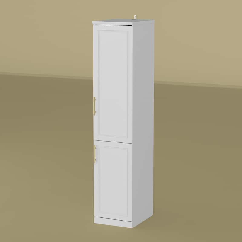 74.8"H Modular Armoire&Wardrobe Storage Closet Cabinet Organizer White