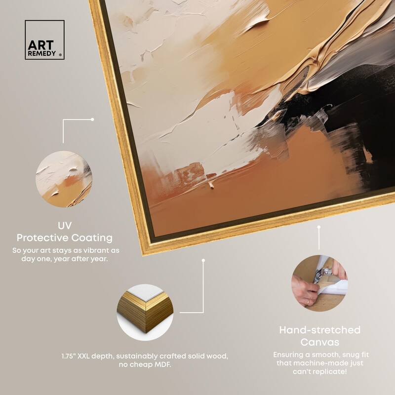Baked Clay I Canvas by Art Remedy