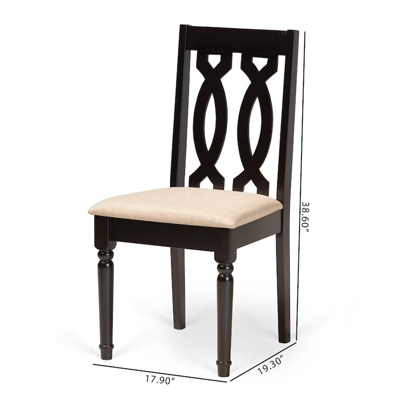 Cherese Modern and Contemporary 2-PC Dining Chair Set