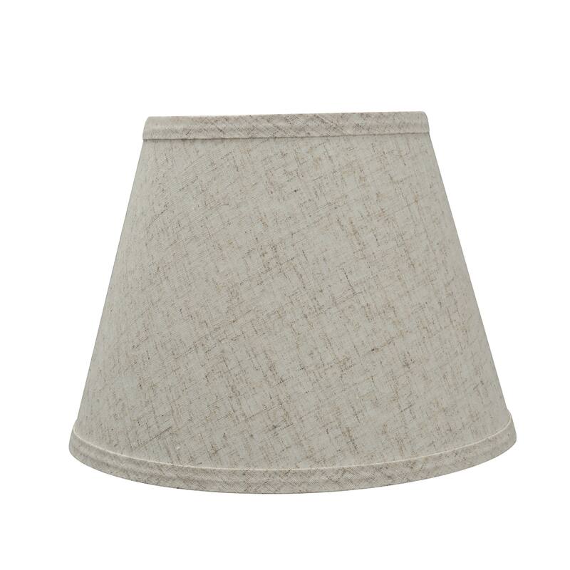 Aspen Creative Beige Hardback Empire Shape UNO Construction Lamp Shade (6" x 10" x 7 1/2") - N/A