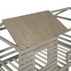 preview thumbnail 9 of 7, Antique Gray Safety Design Twin Over Twin Loft Bed with Roof & Guardrail