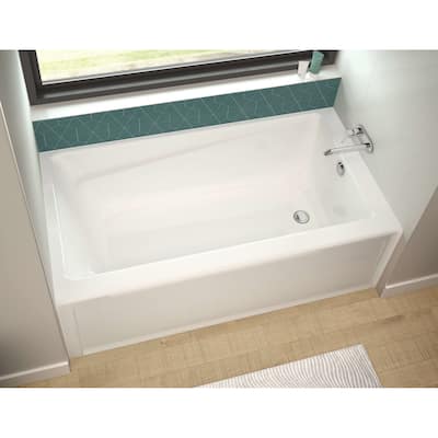Maax Exhibit 60" Alcove Acrylic Soaking Tub with Right Drain and