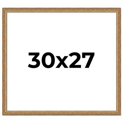 30x27 Frame Red Solid Wood Picture Frame Width 1.75 Inches | Interior Frame Depth 1 13/16 Inches