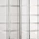 preview thumbnail 10 of 10, Roundhill Furniture Seto White Wood and Paper 4-panel Room Divider Screen