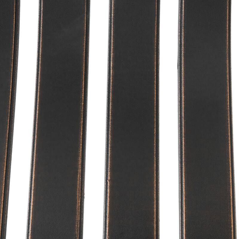 Patio Cast Aluminum Dining Chairs of 2, Bistro Chairs with Armrests