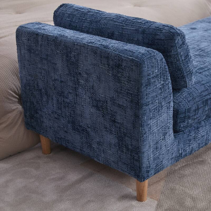 Modern Upholstered End of Bed Bench with Armrests