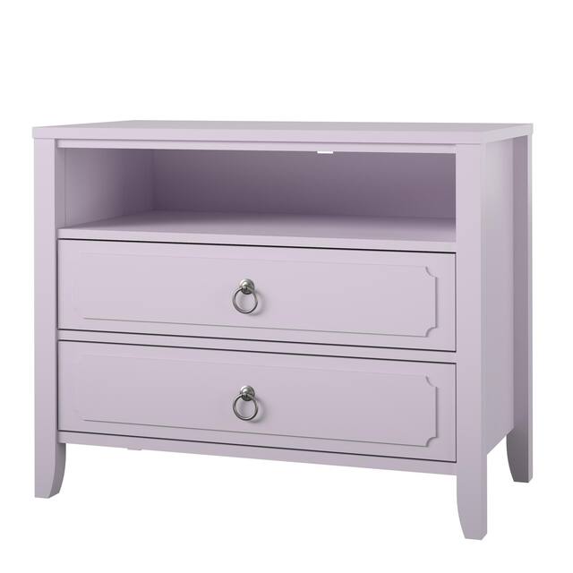 The Novogratz Her Majesty 2 Drawer Nightstand