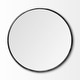 preview thumbnail 12 of 26, Mercana Piper Metal Frame Large Round Mirror