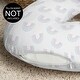 preview thumbnail 3 of 4, Pastel Rainbow Collection Nursing Breastfeeding Pillow Cover Case (Pillow Not Included) - Blush Pink Purple Teal Blue and White