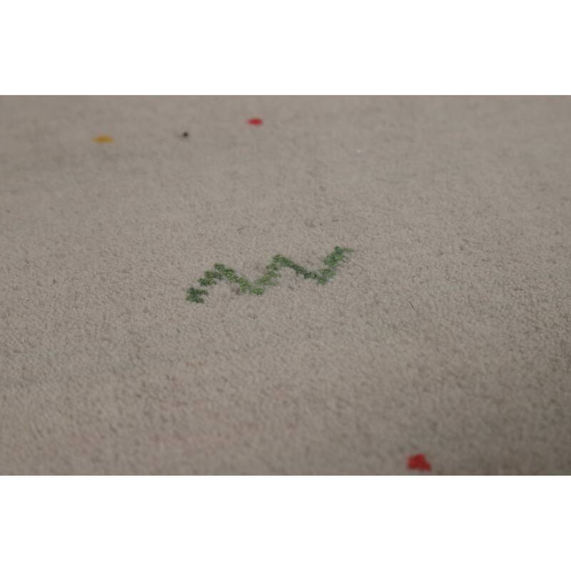 Tribal Gabbeh Oriental Area Rug Handmade Silk Carpet - 9'4" x 11'9"