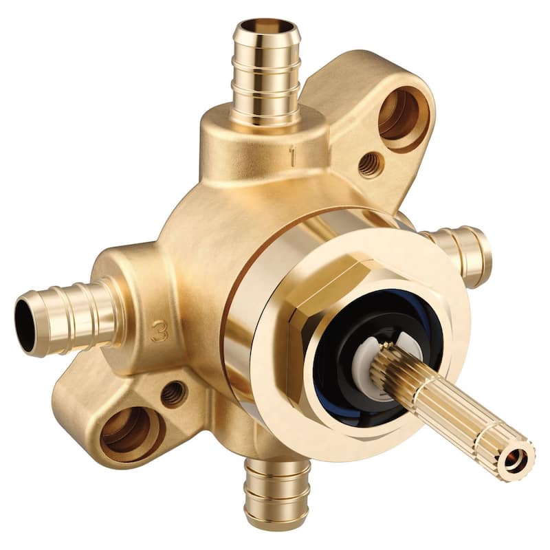 Moen M-Core 3 or 6 Function 1/2" PEX Shower Valve - Natural